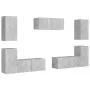 Set muebles de salón TV 7 pzas madera ingeniería gris hormigón de , Muebles TV - Ref: Foro24-3079092, Precio: 220,64 €, Descu...