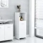 Armario de baño madera contrachapada blanco brillo 30x30x95 cm de , Muebles de baño - Ref: Foro24-802594, Precio: 65,73 €, De...