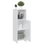 Armario de baño madera contrachapada blanco brillo 30x30x95 cm de , Muebles de baño - Ref: Foro24-802594, Precio: 65,73 €, De...