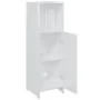 Armario de baño madera contrachapada blanco brillo 30x30x95 cm de , Muebles de baño - Ref: Foro24-802594, Precio: 65,73 €, De...