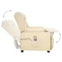 Sillón de masaje elevable tela color crema de , Sillones de masaje eléctricos - Ref: Foro24-3093442, Precio: 289,90 €, Descue...