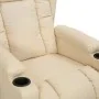 Sillón de masaje elevable tela color crema de , Sillones de masaje eléctricos - Ref: Foro24-3093442, Precio: 289,90 €, Descue...