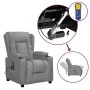 Sillón de masaje elevable cuero sintético gris | Foro24.es | Tu tienda online para hogar, jardín y más Foro24.es