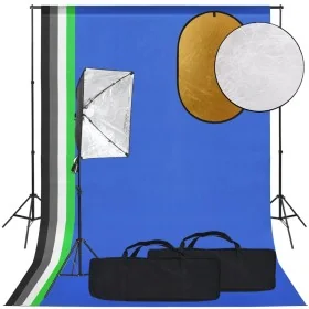 Kit de estudio fotográfico con softbox, fondo y reflector by , Flashes and studio lighting - Ref: Foro24-3094670, Price: 174,...