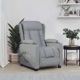 Sillón de masaje eléctrico tela gris claro by , Electric massage chairs - Ref: Foro24-3098789, Price: 280,90 €, Discount: %