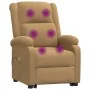 Sillón de masaje elevable terciopelo marrón | Foro24.es | Tu tienda online para hogar, jardín y más Foro24.es