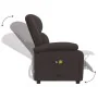 Sillón de masaje eléctrico tela marrón oscuro | Foro24.es | Tu tienda online para hogar, jardín y más Foro24.es
