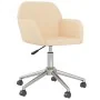 Silla de oficina giratoria tela color crema | Foro24.es | Tu tienda online para hogar, jardín y más Foro24.es