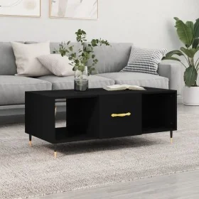 Mesa de centro madera contrachapada negro 102x50x40 cm de , Mesas de centro - Ref: Foro24-829277, Precio: 69,88 €, Descuento: %