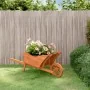 Jardinera con forma de carretilla madera de abeto 128x45,5x43cm de , Carretillas - Ref: Foro24-364229, Precio: 56,69 €, Descu...