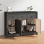 Aparador de madera maciza de pino gris 100x35x74 cm | Foro24.es | Tu tienda online para hogar, jardín y más Foro24.es