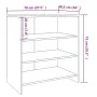 Aparador de madera de ingeniería roble ahumado 70x40,5x75 cm | Foro24.es | Tu tienda online para hogar, jardín y más Foro24.es