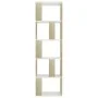Estantería/divisor espacios blanco y roble sonoma 45x24x159 cm | Foro24.es | Tu tienda online para hogar, jardín y más Foro24.es
