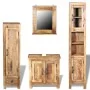 Mueble de tocador con espejo 2 armarios auxiliares madera mango de , Muebles de baño - Ref: Foro24-243463, Precio: 853,09 €, ...