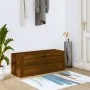 Mueble zapatero pared contrachapada marrón roble 100x35x38 cm de , Zapateros y organizadores de calzado - Ref: Foro24-821027,...
