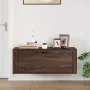 Mueble zapatero pared contrachapada marrón roble 100x35x38 cm de , Zapateros y organizadores de calzado - Ref: Foro24-821027,...