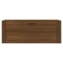 Mueble zapatero pared contrachapada marrón roble 100x35x38 cm de , Zapateros y organizadores de calzado - Ref: Foro24-821027,...