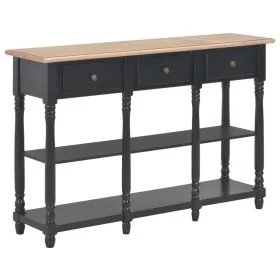 Mesa consola de MDF negra 120x30x76 cm de , Mesas auxiliares - Ref: Foro24-280018, Precio: 237,16 €, Descuento: -5%%