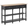 Mesa consola de MDF negra 120x30x76 cm de , Mesas auxiliares - Ref: Foro24-280018, Precio: 237,16 €, Descuento: -5%%
