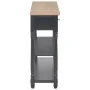 Mesa consola de MDF negra 120x30x76 cm de , Mesas auxiliares - Ref: Foro24-280018, Precio: 237,16 €, Descuento: -5%%