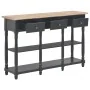 Mesa consola de MDF negra 120x30x76 cm de , Mesas auxiliares - Ref: Foro24-280018, Precio: 237,16 €, Descuento: -5%%