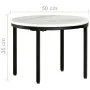 Mesa de centro mármol macizo auténtico blanco y negro Ø50 cm de , Mesas de centro - Ref: Foro24-286411, Precio: 95,30 €, Desc...