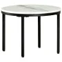Mesa de centro mármol macizo auténtico blanco y negro Ø50 cm de , Mesas de centro - Ref: Foro24-286411, Precio: 95,30 €, Desc...