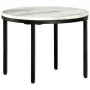 Mesa de centro mármol macizo auténtico blanco y negro Ø50 cm de , Mesas de centro - Ref: Foro24-286411, Precio: 95,30 €, Desc...