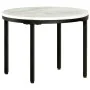 Mesa de centro mármol macizo auténtico blanco y negro Ø50 cm de , Mesas de centro - Ref: Foro24-286411, Precio: 95,30 €, Desc...