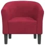 Sillón de terciopelo rojo tinto by , Armchairs - Ref: Foro24-356447, Price: 176,78 €, Discount: -5%%