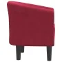 Sillón de terciopelo rojo tinto by , Armchairs - Ref: Foro24-356447, Price: 176,78 €, Discount: -5%%