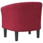 Sillón de terciopelo rojo tinto by , Armchairs - Ref: Foro24-356447, Price: 176,78 €, Discount: -5%%
