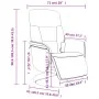 Sillón reclinable de masaje con reposapiés terciopelo azul by , Armchairs - Ref: Foro24-356692, Price: 228,57 €, Discount: -5%%
