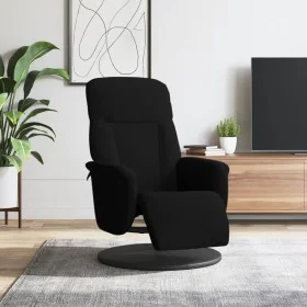 Sillón reclinable con reposapiés terciopelo negro de , Sillones - Ref: Foro24-356686, Precio: 182,24 €, Descuento: %