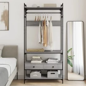 Armario cajones madera ingeniería gris Sonoma 89x39x184,5 cm de , Armarios roperos - Ref: Foro24-838956, Precio: 143,24 €, De...
