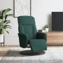 Sillón reclinable con reposapiés terciopelo verde oscuro de , Sillones - Ref: Foro24-356684, Precio: 208,79 €, Descuento: -5%%