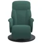 Sillón reclinable con reposapiés terciopelo verde oscuro de , Sillones - Ref: Foro24-356684, Precio: 208,79 €, Descuento: -5%%
