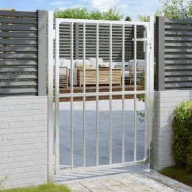 Puerta de jardín de acero inoxidable 100x125 cm de , Puertas de jardín - Ref: Foro24-376470, Precio: 152,01 €, Descuento: -5%%