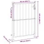 Puerta de jardín de acero inoxidable 100x125 cm de , Puertas de jardín - Ref: Foro24-376470, Precio: 152,01 €, Descuento: -5%%