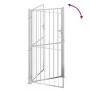Puerta de jardín de acero inoxidable 100x180 cm de , Puertas de jardín - Ref: Foro24-376472, Precio: 176,88 €, Descuento: -5%%