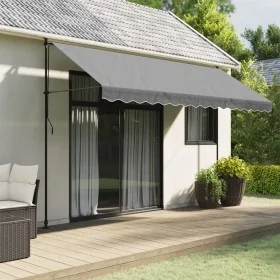 Tela de cenefa de toldo de repuesto rayas gris antracita 4 m von , Markisen - Ref: Foro24-367764, Preis: 14,47 €, Rabatt: -5%%