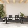 Mesa de jardín superficie de vidrio ratán PE negro 240x90x75 cm | Foro24.es | Tu tienda online para hogar, jardín y más Foro24.es