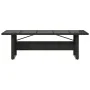 Mesa de jardín superficie de vidrio ratán PE negro 240x90x75 cm | Foro24.es | Tu tienda online para hogar, jardín y más Foro24.es