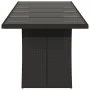 Mesa de jardín superficie de vidrio ratán PE negro 240x90x75 cm | Foro24.es | Tu tienda online para hogar, jardín y más Foro24.es