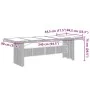 Mesa de jardín superficie de vidrio ratán PE negro 240x90x75 cm | Foro24.es | Tu tienda online para hogar, jardín y más Foro24.es