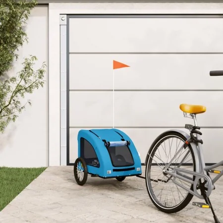 Remolque de bicicleta mascotas hierro tela Oxford azul von , Kinderwagen für Haustiere - Ref: Foro24-93981, Preis: 102,29 €, ...