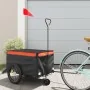 Remolque para bicicleta hierro negro y naranja 30 kg | Foro24.es | Tu tienda online para hogar, jardín y más Foro24.es