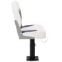 Asiento de barco con pedestal altura ajustable 360° giratorio | Foro24.es | Tu tienda online para hogar, jardín y más Foro24.es