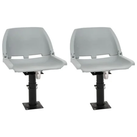 Asientos de barco con pedestal 2 uds altura ajustable 360° by , Boats - Ref: Foro24-3294950, Price: 217,53 €, Discount: -5%%