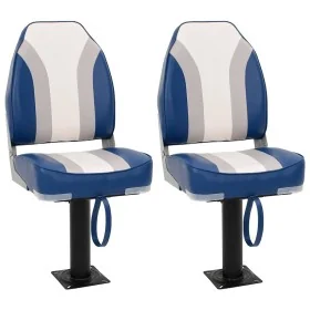 Asientos de barco 2 uds con pedestal giratorio 360° by , Boats - Ref: Foro24-3294973, Price: 235,21 €, Discount: -5%%